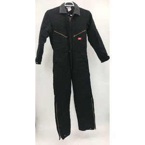 Dickies Men's Black Insulated Uniform Jumpsuit Coveralls Size 34/36